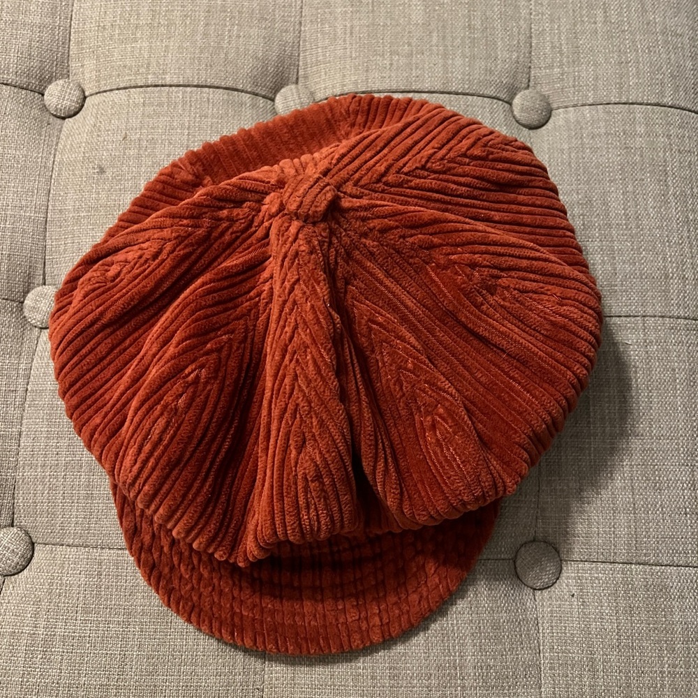 Liz Claiborne Rust Corduroy cadet Hat